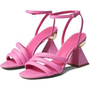 Sam Edelman Kit Dahlia Pink Suede Womens Heels Sandals Shoes Size 8 M